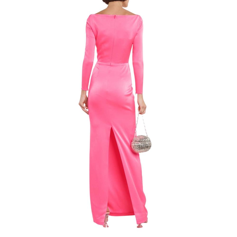 Alex Perry - Lane Satin Crepe Off Shoulder Gown - AU 12 - Picture 3 of 5